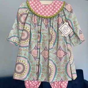 Bailey Boys Girls Blue Belle Check Sleeveless Float Dress - Embroidery main image 0